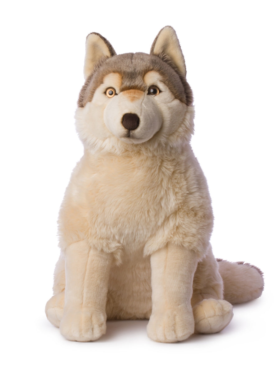 Large plush wolf online