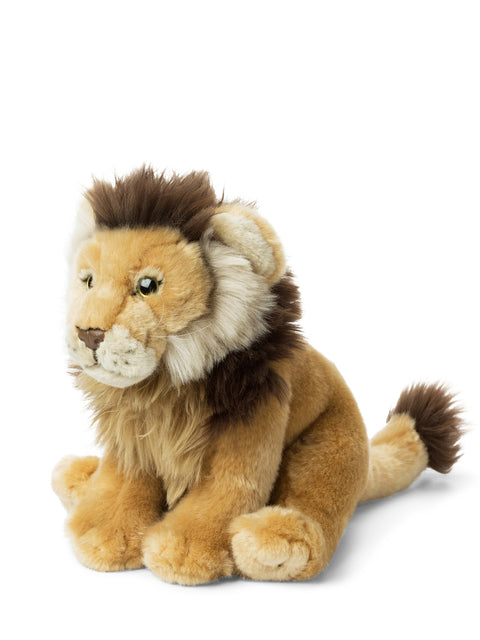 WWF Lion floppy 23 cm - 9'' | Brown / Yellow