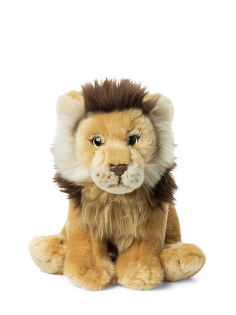 WWF Lion floppy 23 cm - 9'' | Brown / Yellow