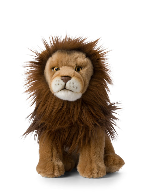 WWF Lion floppy 30 cm - 12'' | Brown / Yellow