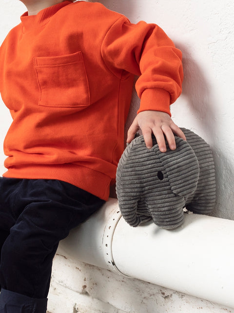 Elephant Corduroy 23 cm - 9'' | Grey