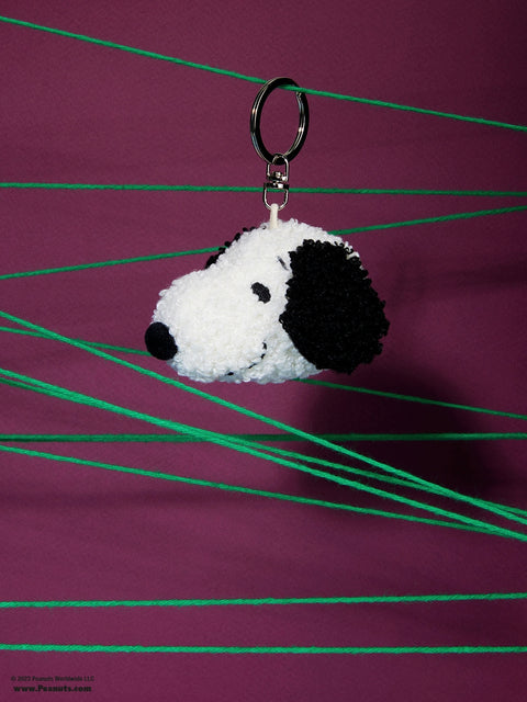 Snoopy ECO Tiny Teddy keychain 4,5 cm - 2'' | Cream