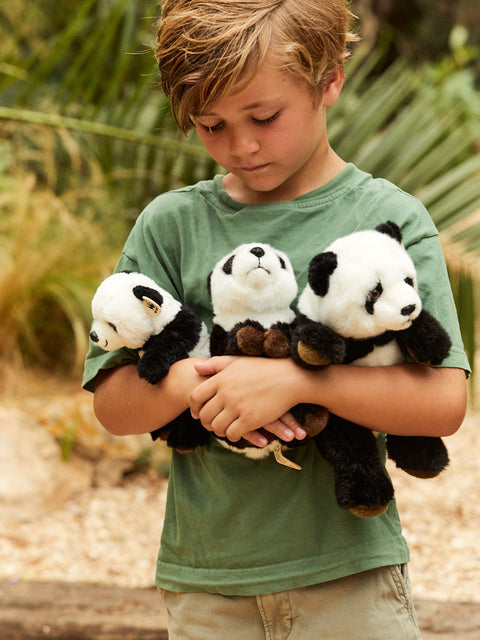 WWF Panda weich 15 cm | Schwarz / Weiß